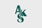 AKS lettering iconic logo vector illustration.Â  AKS letter mark logo design.Â 